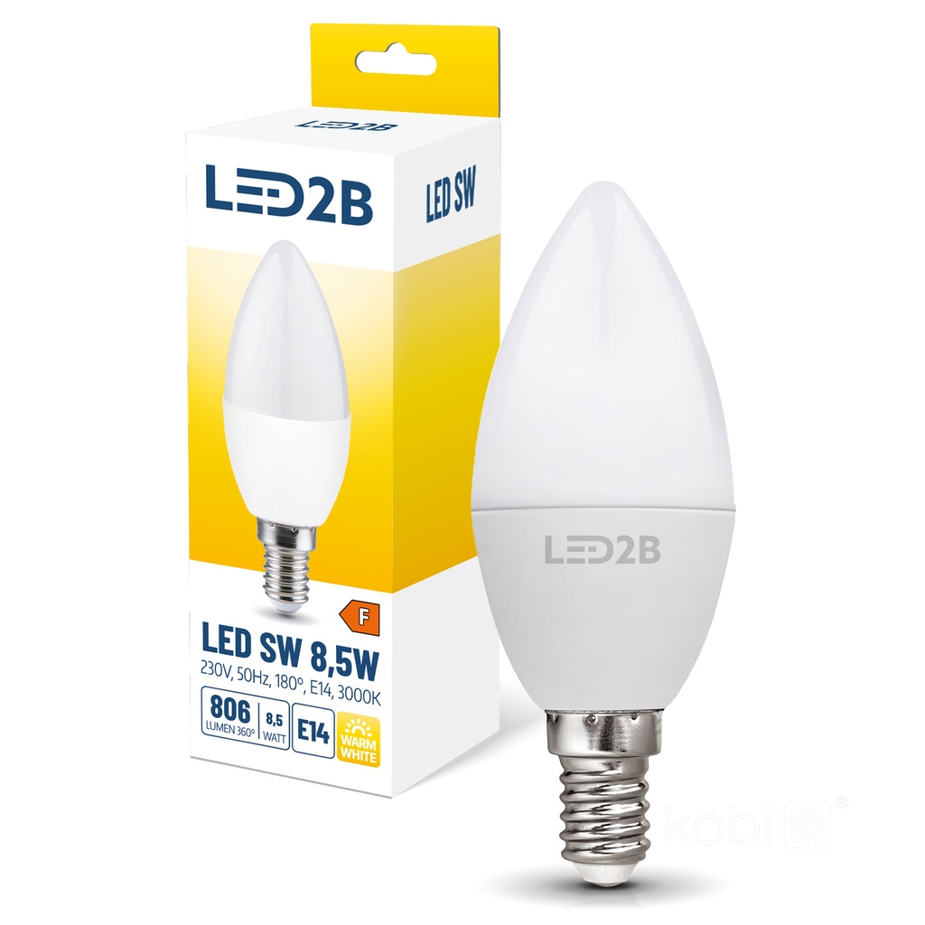 [001298] KOBI Lampadina LED SW 8.5W E14 3000K