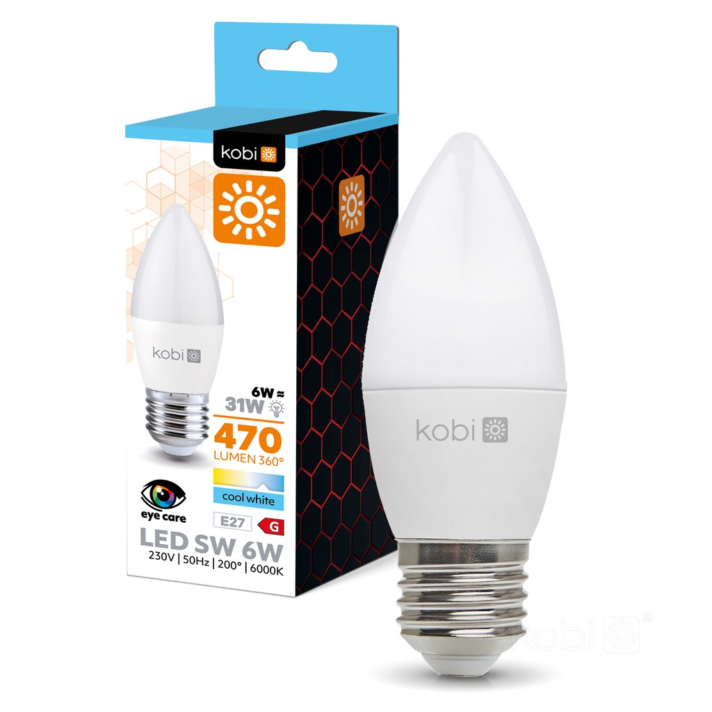 [001376] KOBI Lampadina LED SW 6W E27 6000K