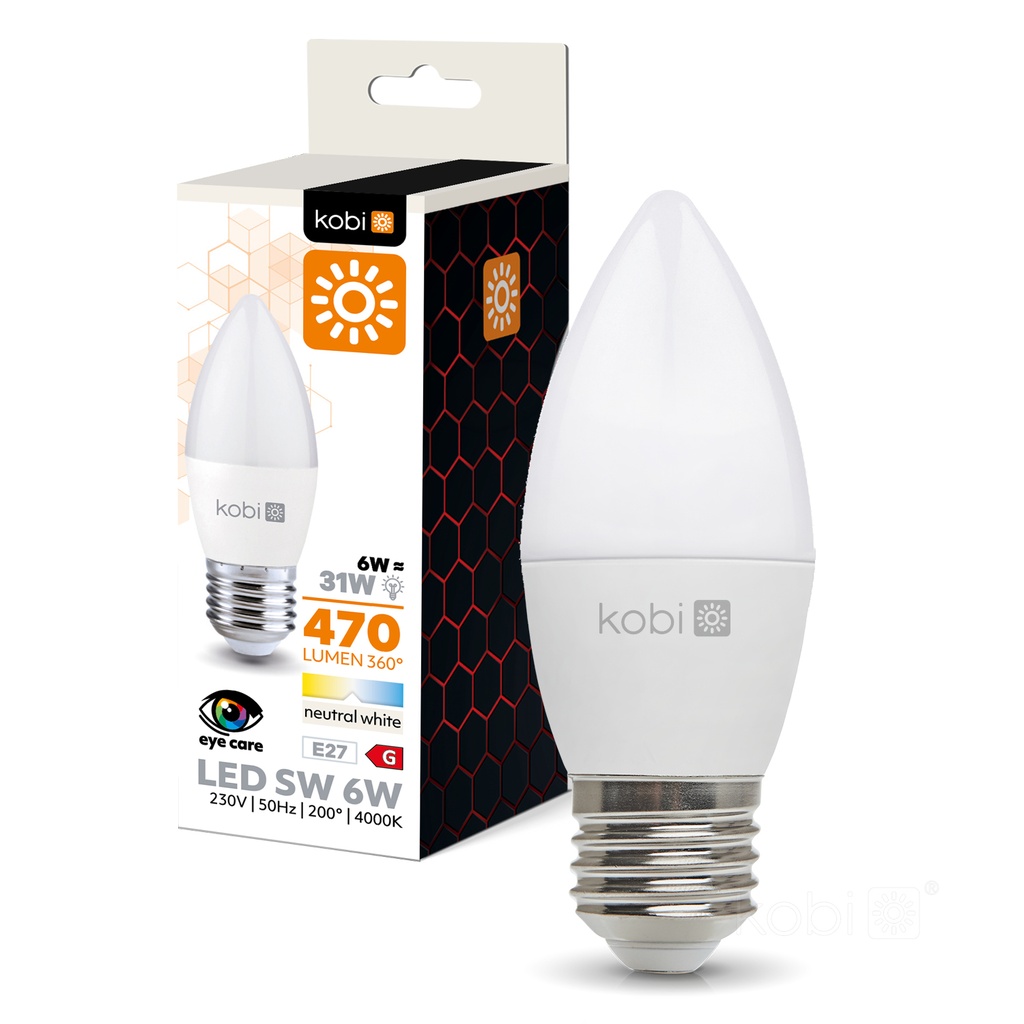 [001375] KOBI Lampadina LED SW 6W E27 4000K