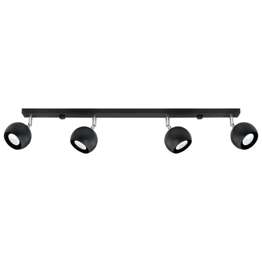 [SL.0447] Lampada a soffitto OCULARE 4L nero