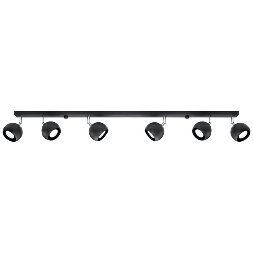 [SL.0448] Lampada a soffitto OCULARE 6L nero