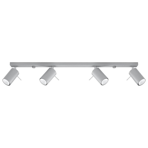 [SL.0453] Lampada a soffitto RING 4L grigio