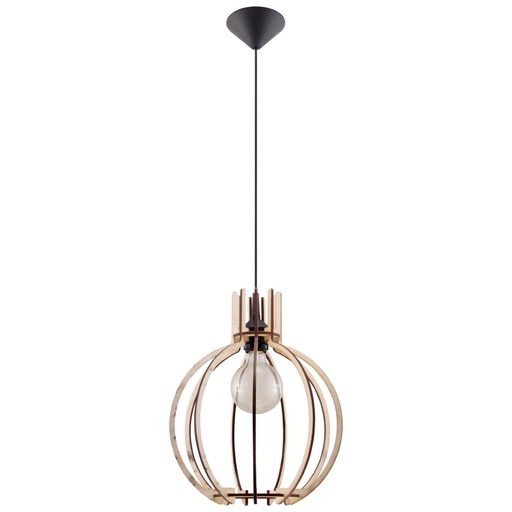 [SL.0391] Lampada a sospensione ARANCIA in legno naturale