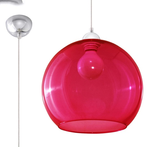 [SL.0253] BALL pendant lamp red