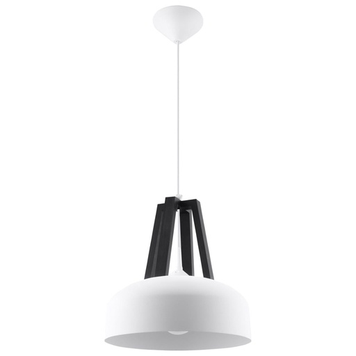 [SL.0387] CASCO pendant lamp white/black
