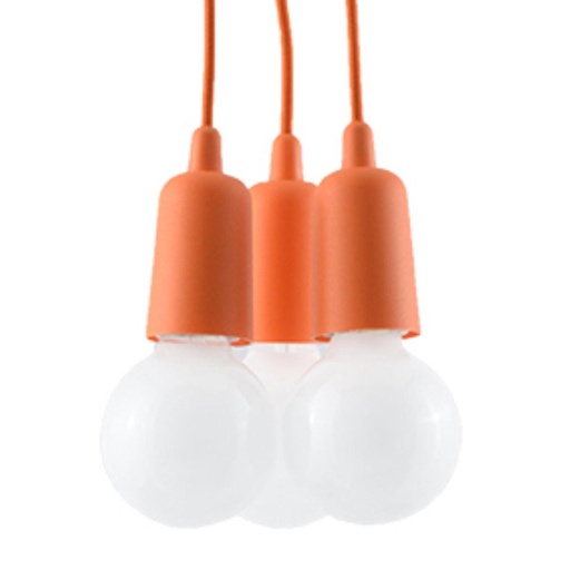 [SL.0585] Lampada a sospensione DIEGO 3 arancione