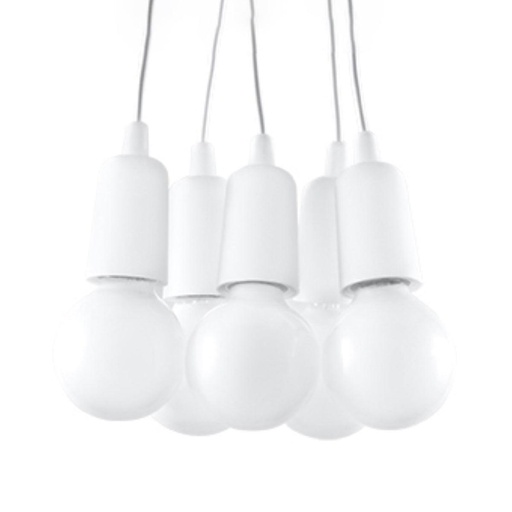 [SL.0571] Lampada a sospensione DIEGO 5 bianco