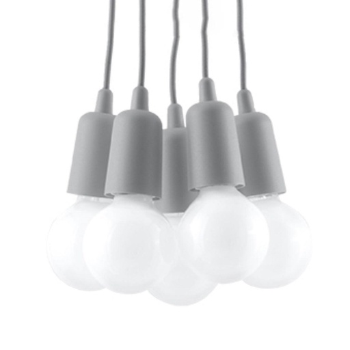 [SL.0577] Lampada a sospensione DIEGO 5 grigio
