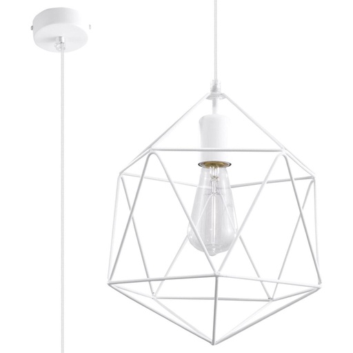 [SL.0290] Lampada a sospensione GASPARE bianco