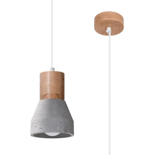 [SL.0964] QUBIC Lampada a sospensione grigia