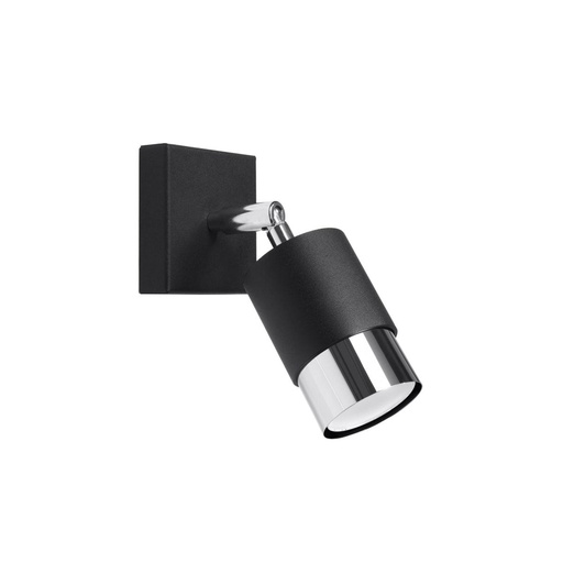 [SL.1064] Lampada da parete NERO nero/cromo
