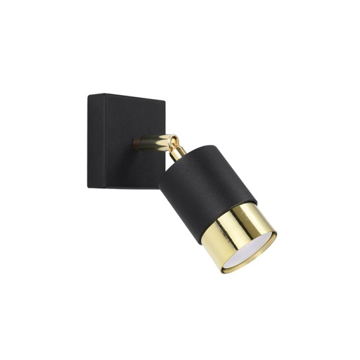 [SL.1069] Lampada da parete NERO nero/oro