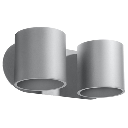 [SL.0661] Lampada da parete ORBIS 2 grigio