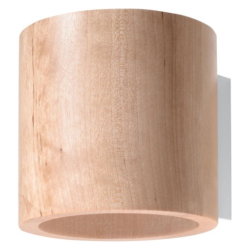 [SL.0490] Lampada da parete ORBIS in legno naturale