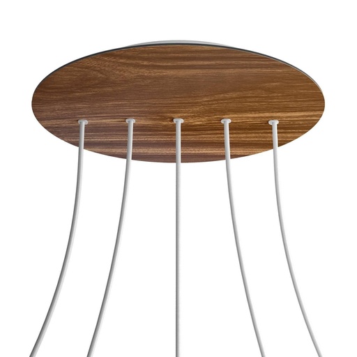 [8050997072292] Rose-One XXL rosette round, diameter 400 mm with 5 holes in line and 4