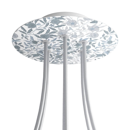 [8057730843973] Rose-One round rosette, diameter 200 mm with 7 holes and 4 holes