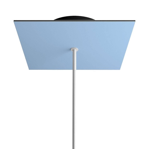 [8050997070748] Rose-One square rosette, 200 mm with 1 hole and 4 side holes