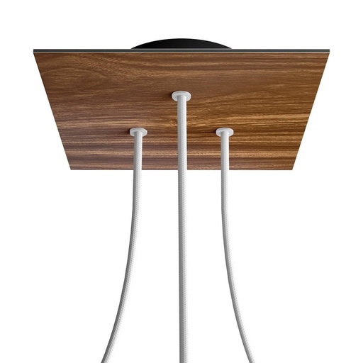 [8050997068936] Rose-One square rosette, 200 mm with 3 holes and 4 side holes