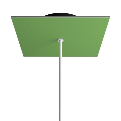 [8050997071660] Rose-One square rosette, 200 mm with 1 hole and 4 side holes
