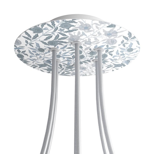 [8057730843744] Rose-One round rosette, diameter 200 mm with 6 holes and 4 holes