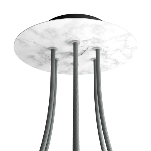 [8050997076856] Rose-One round rosette, diameter 200 mm with 7 holes and 4 side holes