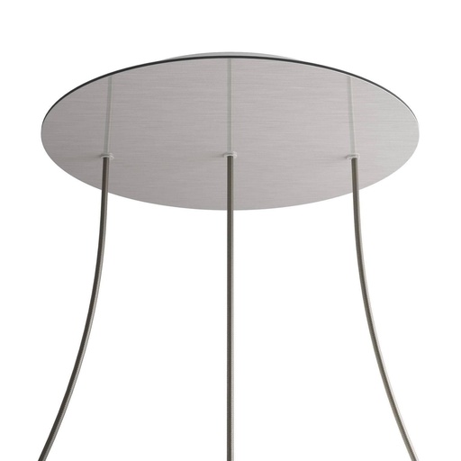 [8057730861564] Rose-One XXL rosette round, diameter 400 mm with 3 holes in line and 4