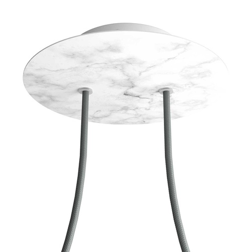 [8057730842532] Rose-One rosette round, diameter 200 mm with 2 holes and 4 side holes