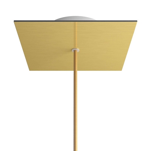 [8057730862622] Rose-One square rosette, 200 mm with 1 hole and 4 side holes