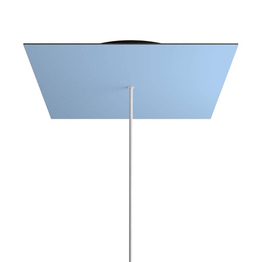[8050997070632] Rosone XXL Rose-One quadrato, 400 mm con 1 foro e 4 fori laterali