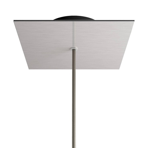 [8050997078706] Rose-One square rosette, 200 mm with 1 hole and 4 side holes