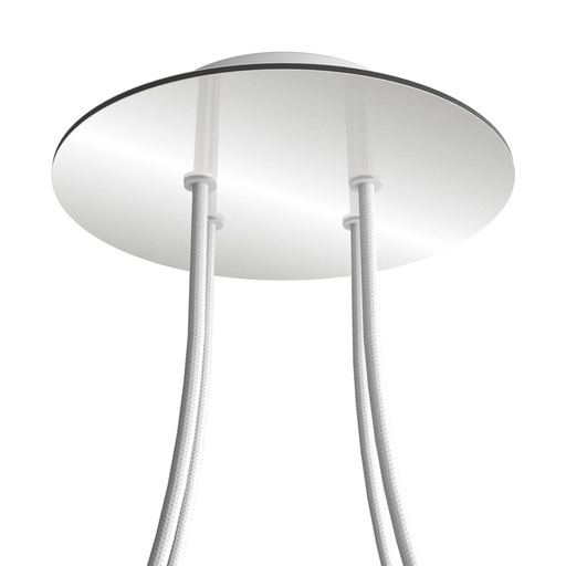 [8050997072858] Rosone Rose-One rotondo, diametro 200 mm con 4 fori e 4 fori laterali