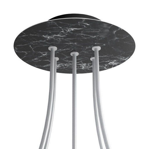 [8050997076375] Rose-One rosette round, diameter 200 mm with 5 holes and 4 side holes