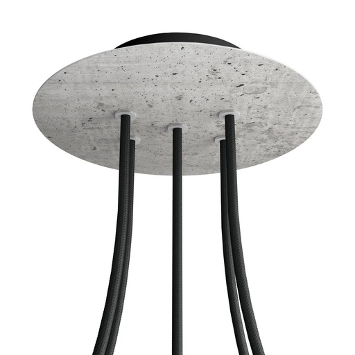 [8050997077297] Rose-One rosette round, diameter 200 mm with 5 holes and 4 side holes