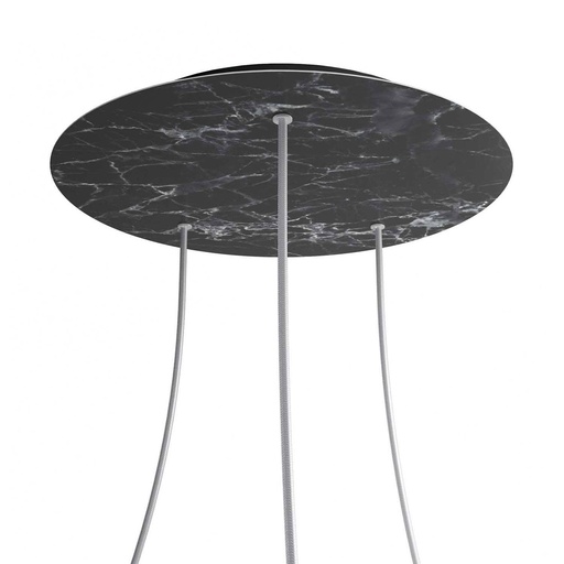 [8050997076504] Rose-One XXL rosette round, 400 mm diameter with 3 holes and 4 holes