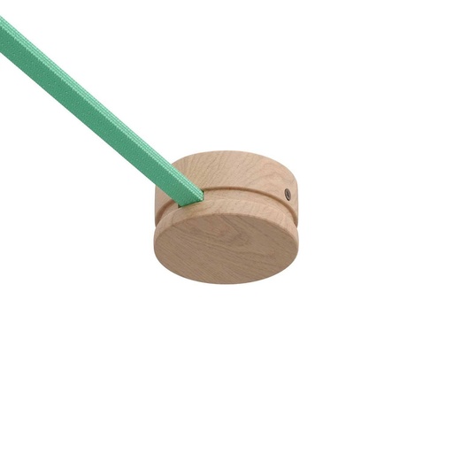 [8057730865296] Wooden cable rosette for catenary and Filé system. Made in Italy