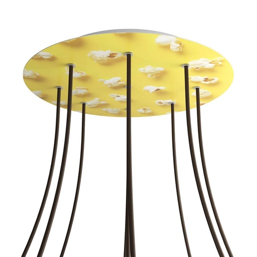 [8057730846257] Rose-One XXL rosette round, 400 mm diameter with 9 holes and 4 holes