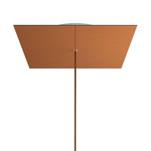 [8057730861946] Rosone XXL Rose-One quadrato, 400 mm con 1 foro e 4 fori laterali