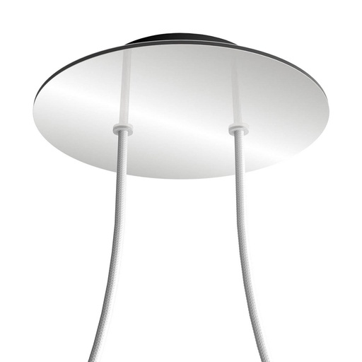 [8050997069605] Rosone Rose-One rotondo, diametro 200 mm con 2 fori e 4 fori laterali