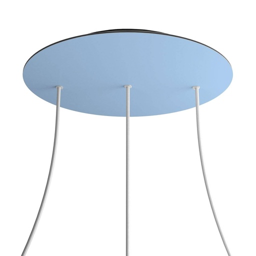 [8050997070885] Rose-One XXL rosette round, diameter 400 mm with 3 holes in line and 4