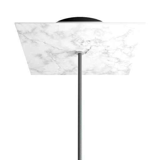 [8050997076863] Rose-One square rosette, 200 mm with 1 hole and 4 side holes