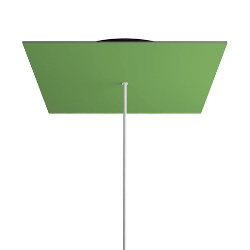 [8050997071554] Rosone XXL Rose-One quadrato, 400 mm con 1 foro e 4 fori laterali