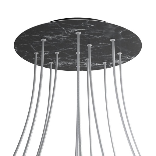 [8050997076603] Rose-One XXL rosette round, diameter 400 mm with 12 holes and 4 holes