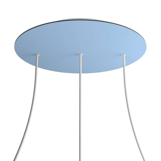 [8050997074104] Rose-One XXL rosette round, diameter 400 mm with 3 holes in line and 4