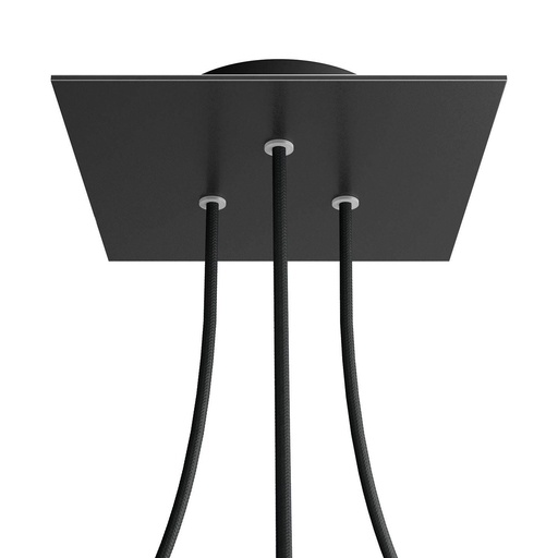 [8050997075965] Rose-One square rosette, 200 mm with 3 holes and 4 side holes
