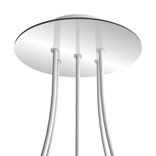 [8050997072865] Rosone Rose-One rotondo, diametro 200 mm con 5 fori e 4 fori laterali