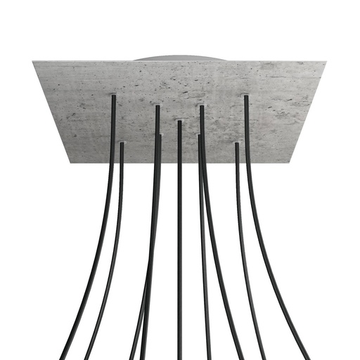[8057730894890] Rosone XXL Rose-One SMART quadrato, 400 mm con 9 fori a X -