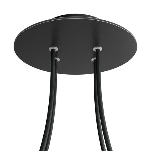 [8050997075903] Rosone Rose-One rotondo, diametro 200 mm con 4 fori e 4 fori laterali