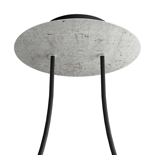 [8050997077259] Rose-One rosette round, diameter 200 mm with 2 holes and 4 side holes