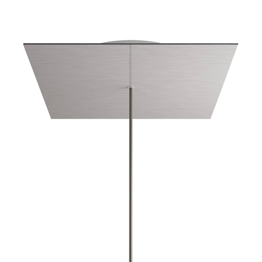 [8057730861953] Rosone XXL Rose-One quadrato, 400 mm con 1 foro e 4 fori laterali