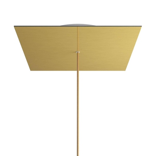 [8057730861939] Rosone XXL Rose-One quadrato, 400 mm con 1 foro e 4 fori laterali